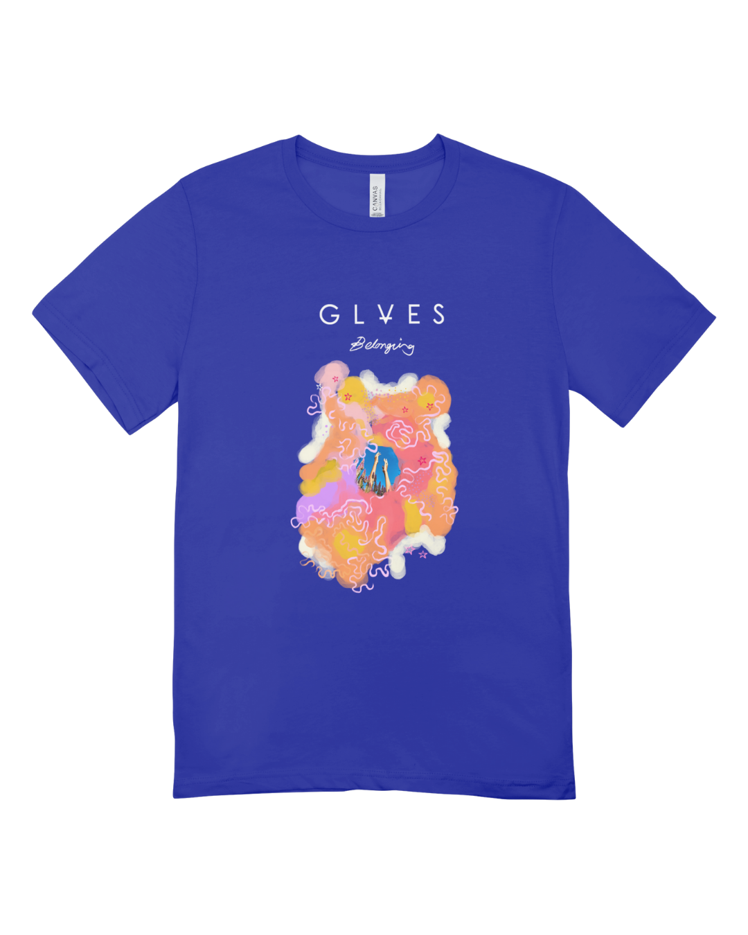 Belonging Rachael Sarra x GLVES T-Shirt - Royal Blue